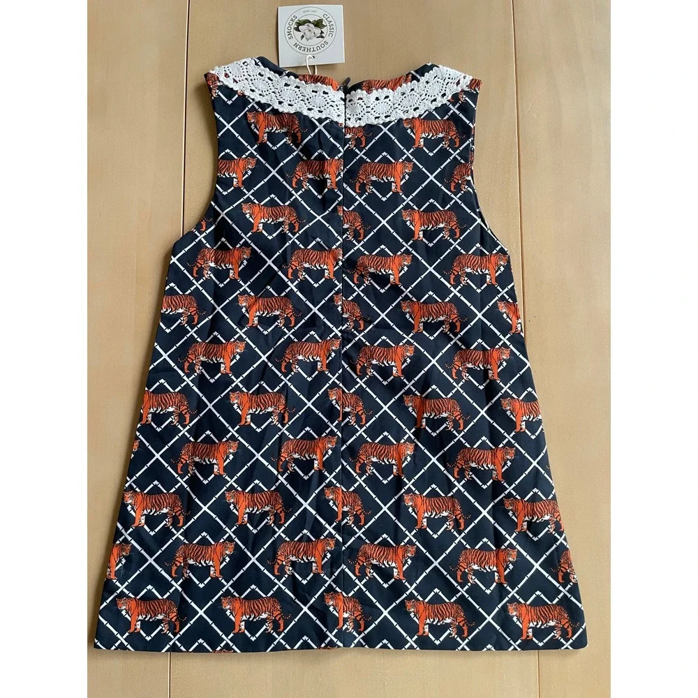 NEW Classic Southern Smocks Girl's Tiger Shift Dress - Sz 3T